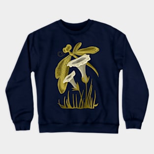 Dragonfly and lilies Crewneck Sweatshirt